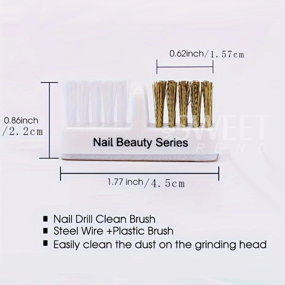 5 قطعة رأس مطحنة الأظافر الكهر - مراجعة Group Head Brush وسعره