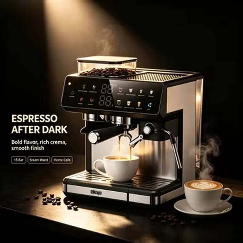 ماكينة إسبريسو يدوية خفيفة الو - مراجعة Pressure Gauge Espresso وسعره