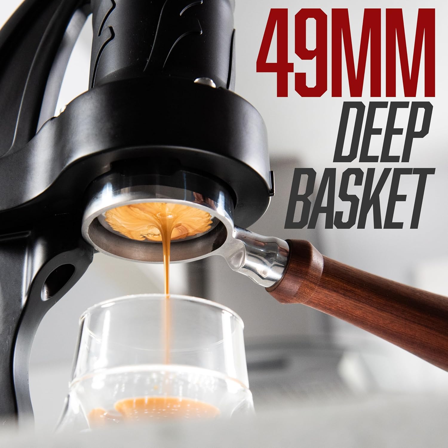 ماكينة إسبريسو يدوية 49 ملم، س - مراجعة Pressure Gauge Espresso وسعره