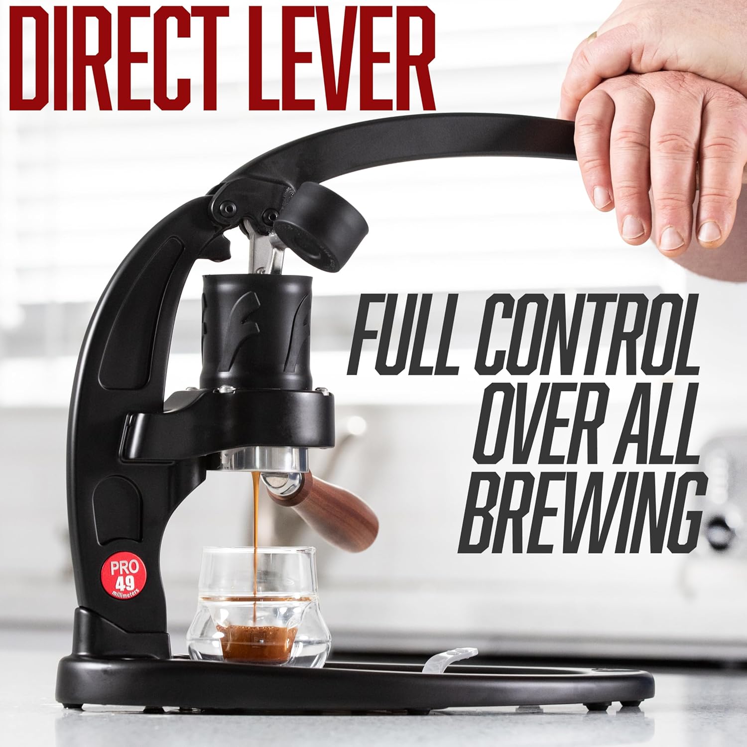 ماكينة إسبريسو يدوية 49 ملم، س - مراجعة Pressure Gauge Espresso وسعره