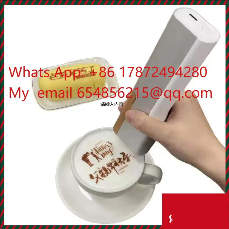 آلة طباعة فن اللاتيه، طابعة قه - مراجعة Coffee Equipment Logo وسعره