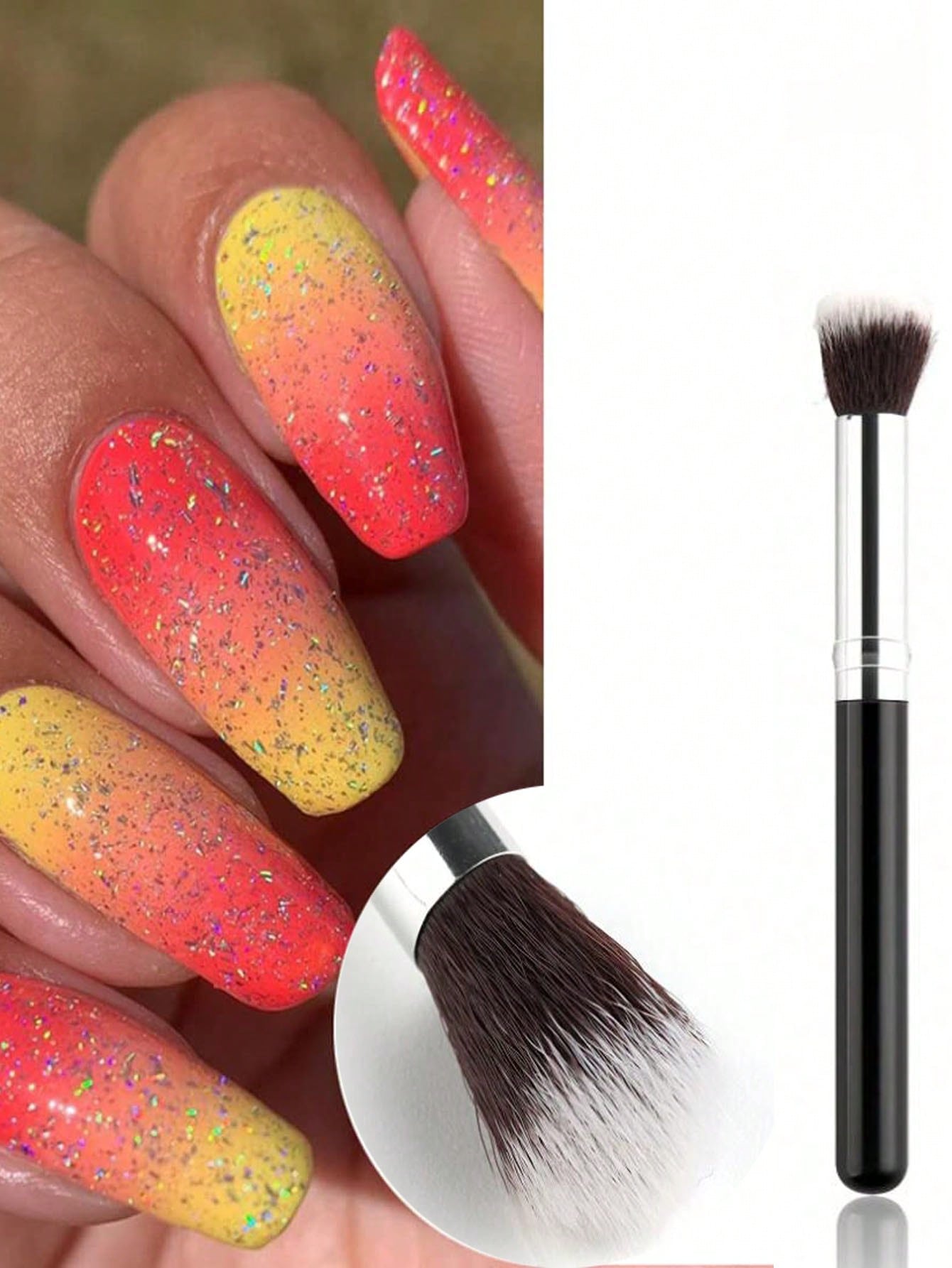 2 قطعة أومبير مسمار فرشاة فنية - مراجعة Group Head Brush وسعره