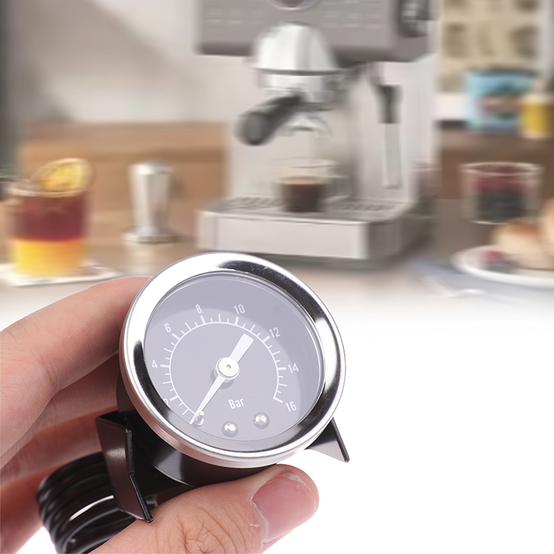 مقياس ضغط ماكينة إسبريسو 16 با - مراجعة Pressure Gauge Espresso وسعره