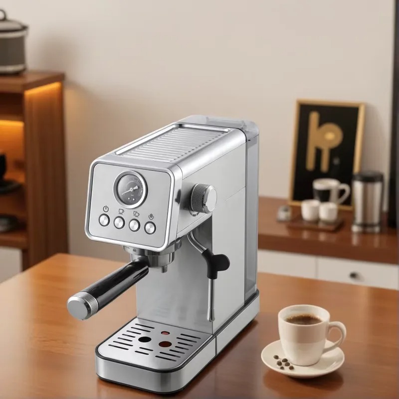 ماكينة إسبريسو ميكانيكية احترا - مراجعة Pressure Gauge Espresso وسعره
