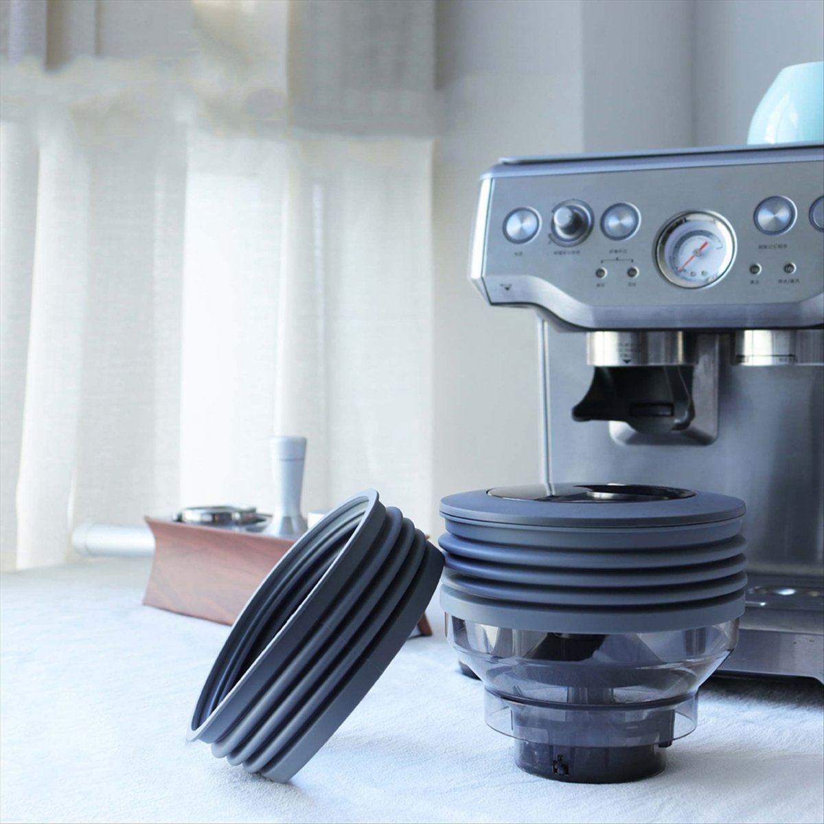 (A25M) منفاخ سيليكون لجرة القه - مراجعة Breville Espresso Bes870 وسعره